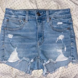 American Eagle Light Wash Shorts Size 2